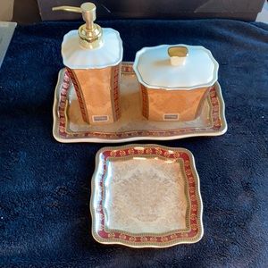 Croscill “Townhouse” Bath Accessories (Set of 4)